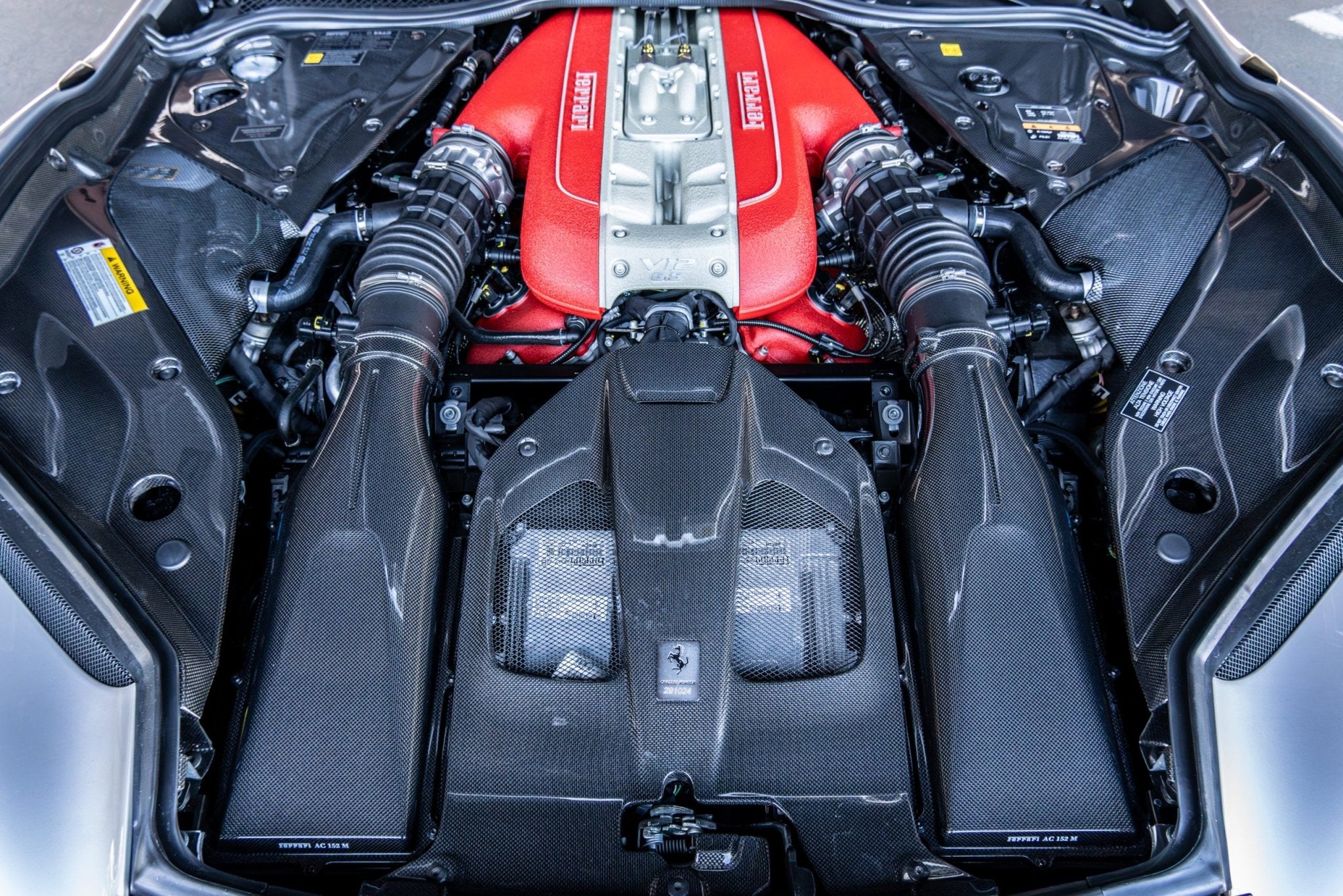 Carbon Fiber Engine Compartment Cover & Intake - Ferrari 812 - Exotics Carbon Design