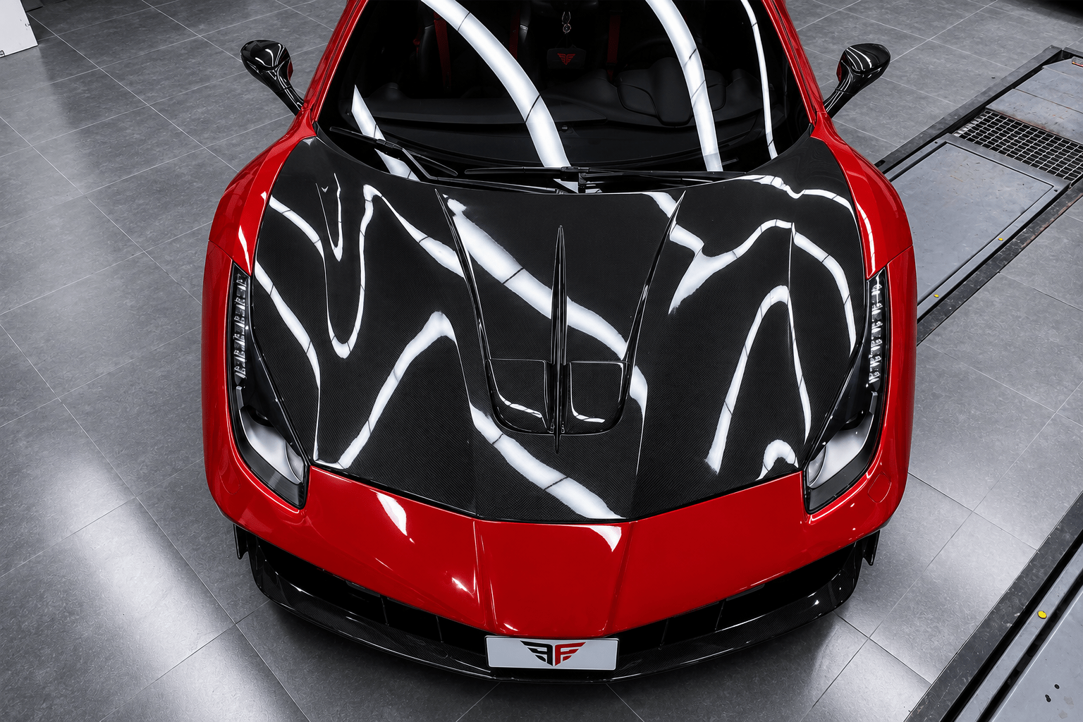 Carbon Fiber Front Bonnet – Ferrari 488 GTB / Spider (2015–2019) - Exotics Carbon Design