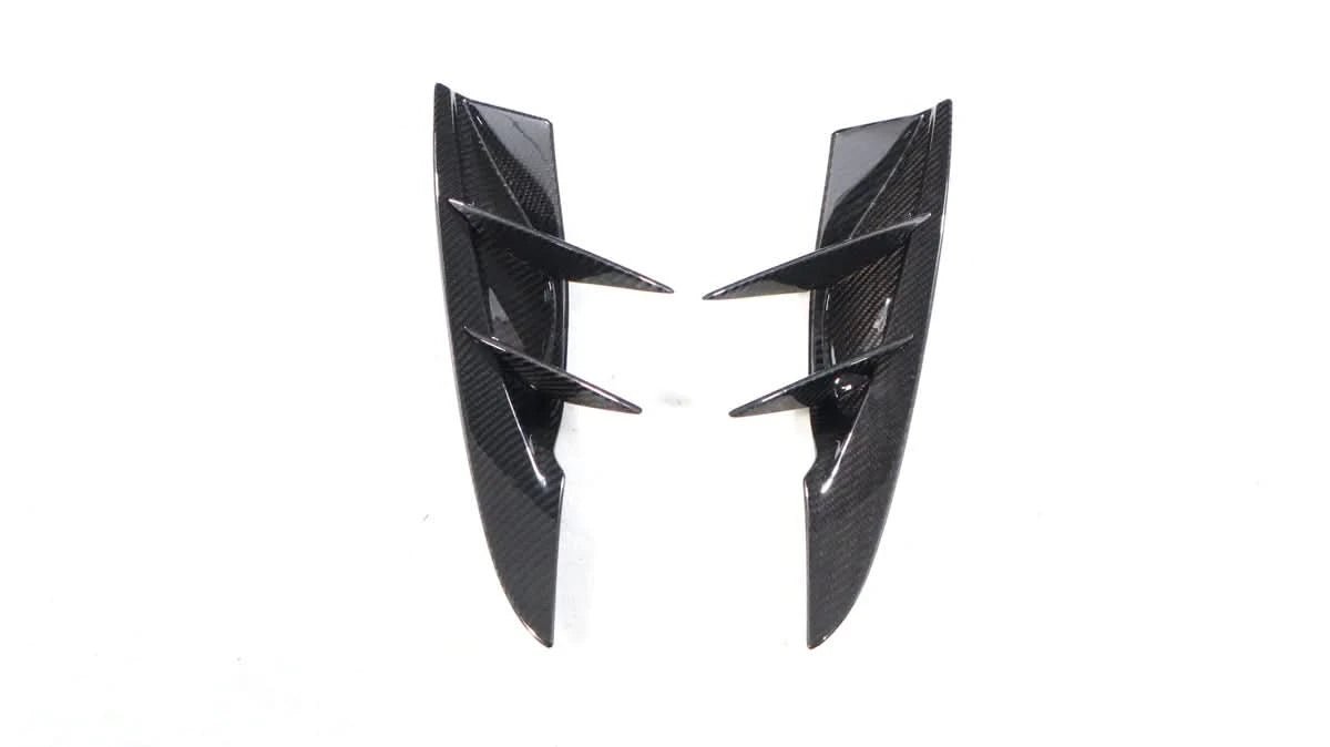 Carbon Fiber Front Bumper Canards - Toyota GR Supra A90/A91 - Exotics Carbon Design