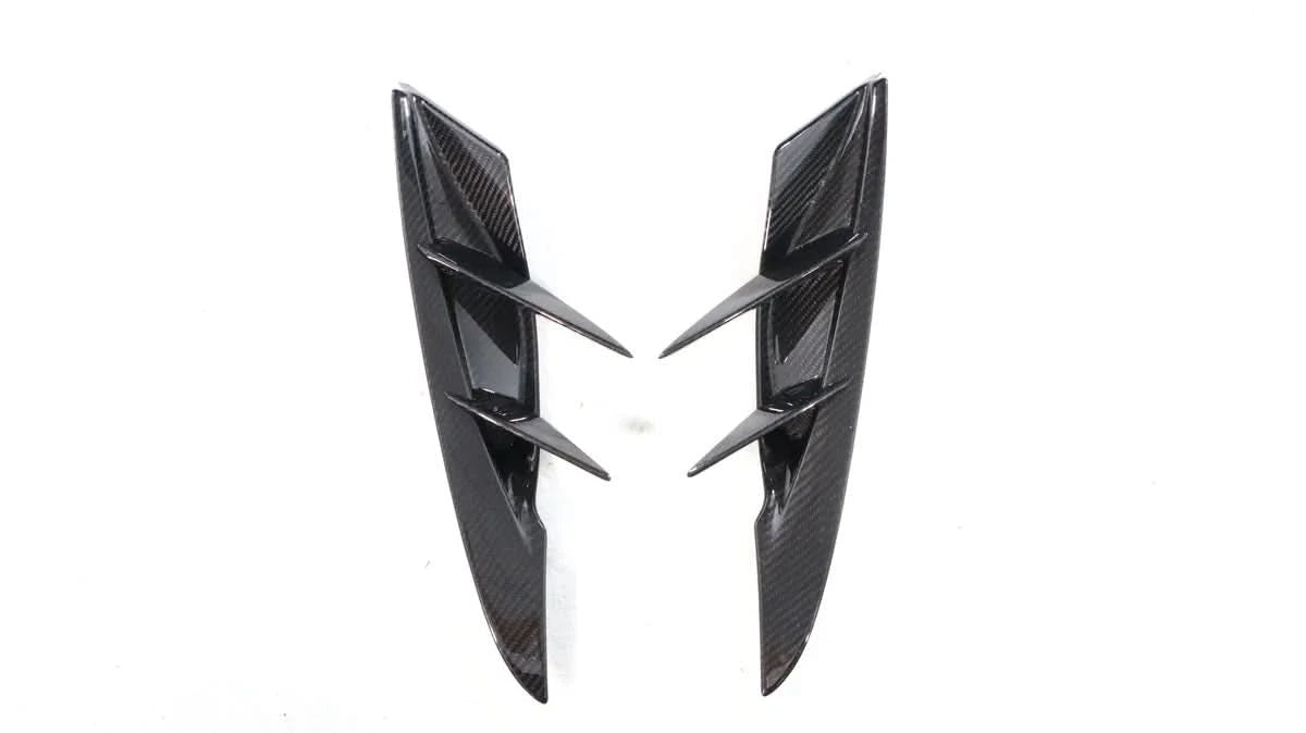 Carbon Fiber Front Bumper Canards - Toyota GR Supra A90/A91 - Exotics Carbon Design