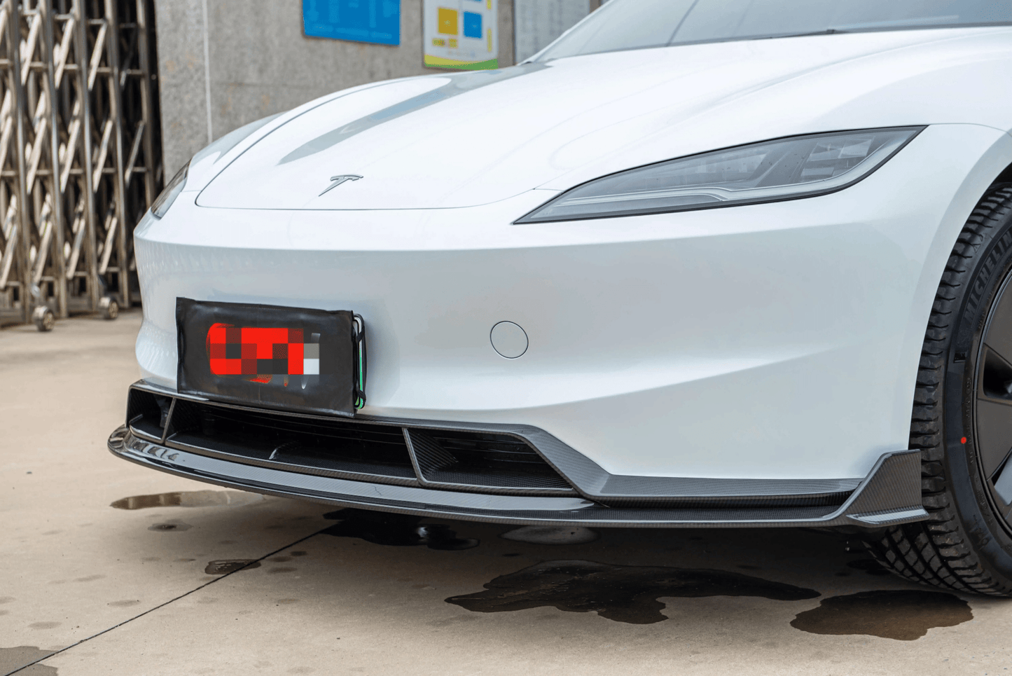 Carbon Fiber Front Lip - Tesla Model 3 Highland 2024+ - Exotics Carbon Design