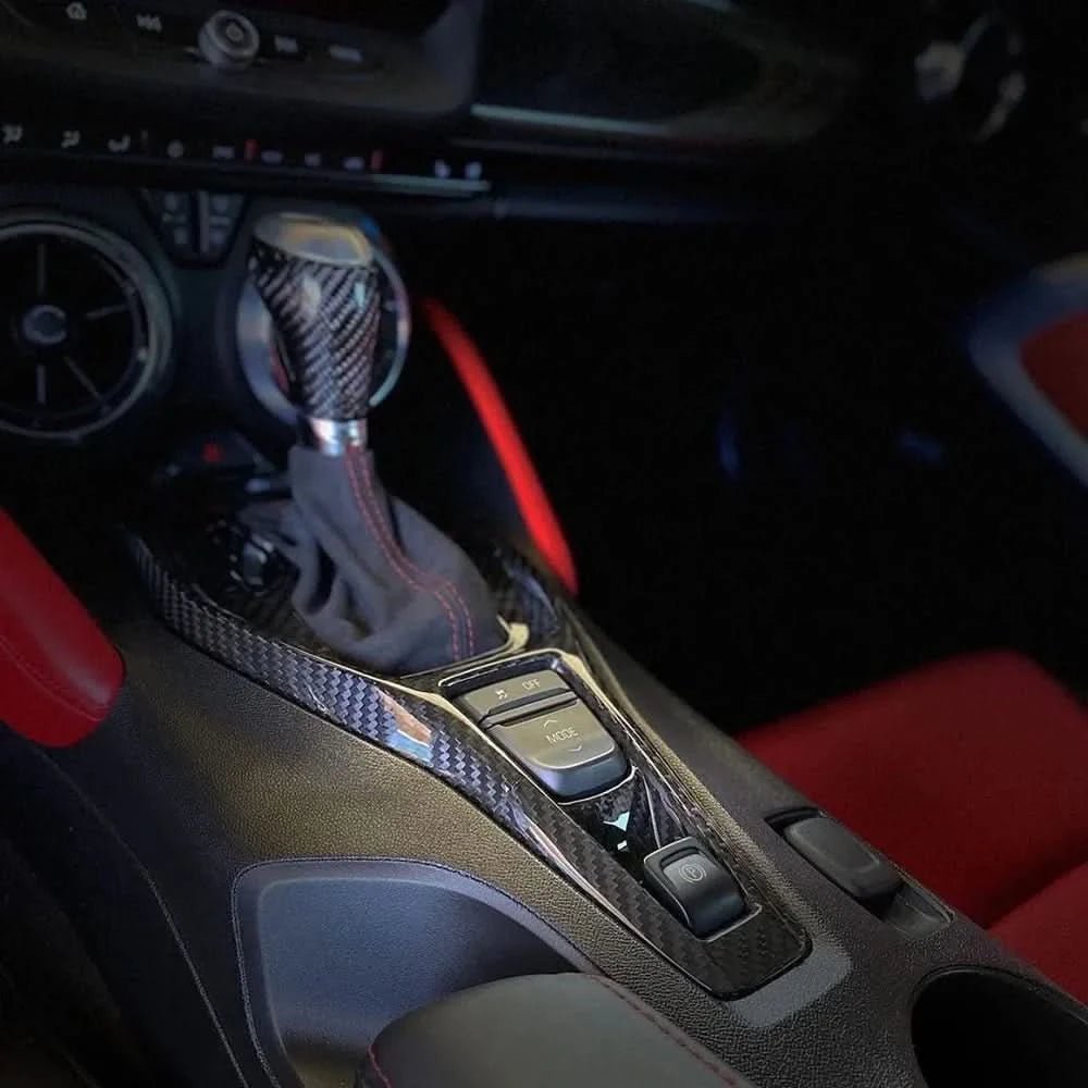 Carbon Fiber Gear Shift Center Console – Chevrolet Camaro (2016–2024) - Exotics Carbon Design