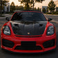 Carbon Fiber GT4 RS Style Front Hood - For Porsche 718 Cayman / Boxster (2017–2024) - Exotics Carbon Design