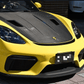Carbon Fiber GT4 RS Style Front Hood - For Porsche 718 Cayman / Boxster (2017–2024) - Exotics Carbon Design