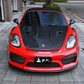 Carbon Fiber GT4 RS Style Front Hood - For Porsche 718 Cayman / Boxster (2017–2024) - Exotics Carbon Design