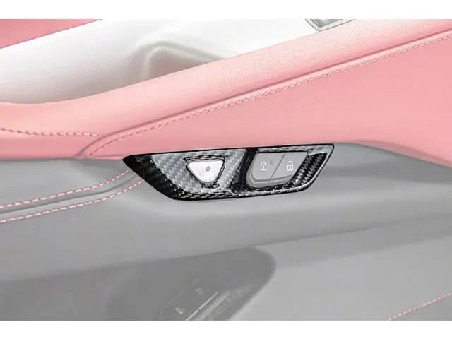 Carbon Fiber Interior Door Button Control Trim – Chevrolet Corvette C8 (2020–2024) - Exotics Carbon Design