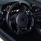 Carbon Fiber & Leather Steering Wheel - Toyota GR Supra A90 / A91 (2020–2025) - Exotics Carbon Design