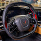Carbon Fiber LED Steering Wheel with Leather – Chevrolet Corvette C8 (2020–2024) - Exotics Carbon Design