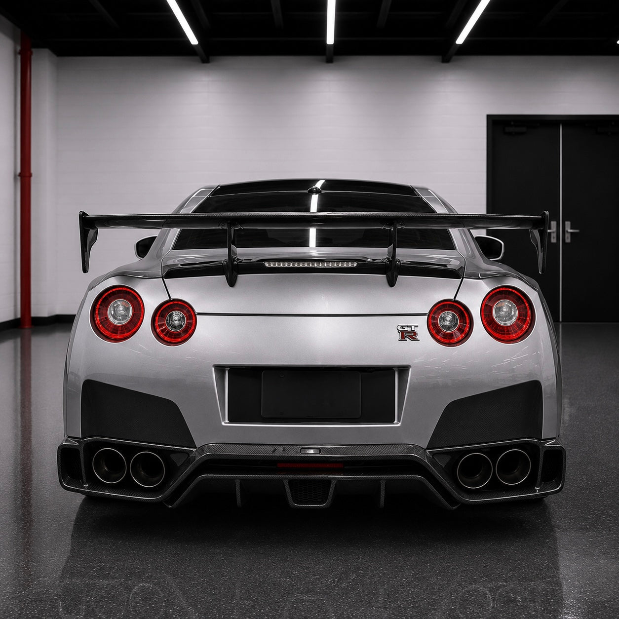 Carbon Fiber Race-Style Rear Diffuser – Nissan GT-R R35 (2009–2016) - Exotics Carbon Design