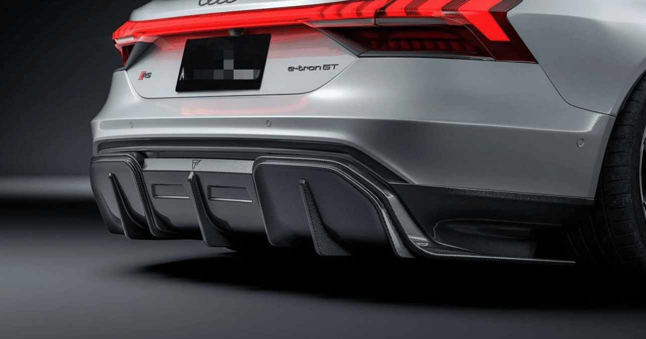 Carbon Fiber Rear Diffuser - Audi E-Tron GT - Exotics Carbon Design