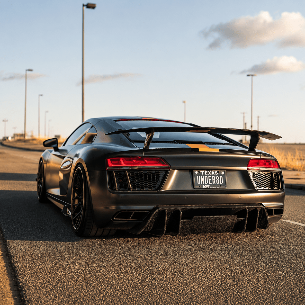 Carbon Fiber Rear Diffuser – Audi R8 V10 Gen 2 (2016-2019) - Exotics Carbon Design