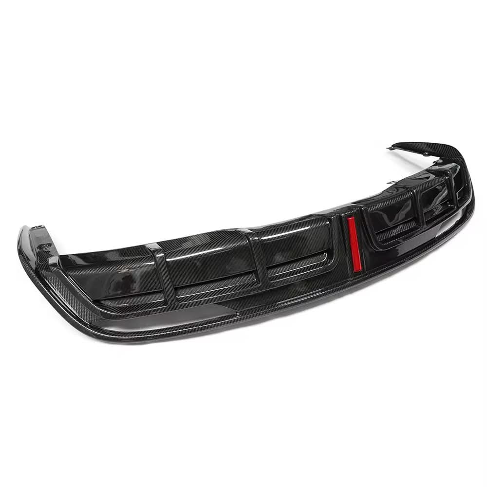 Carbon Fiber Rear Diffuser with Integrated LED – Tesla Model 3 Highland (2024+) - Exotics Carbon Design