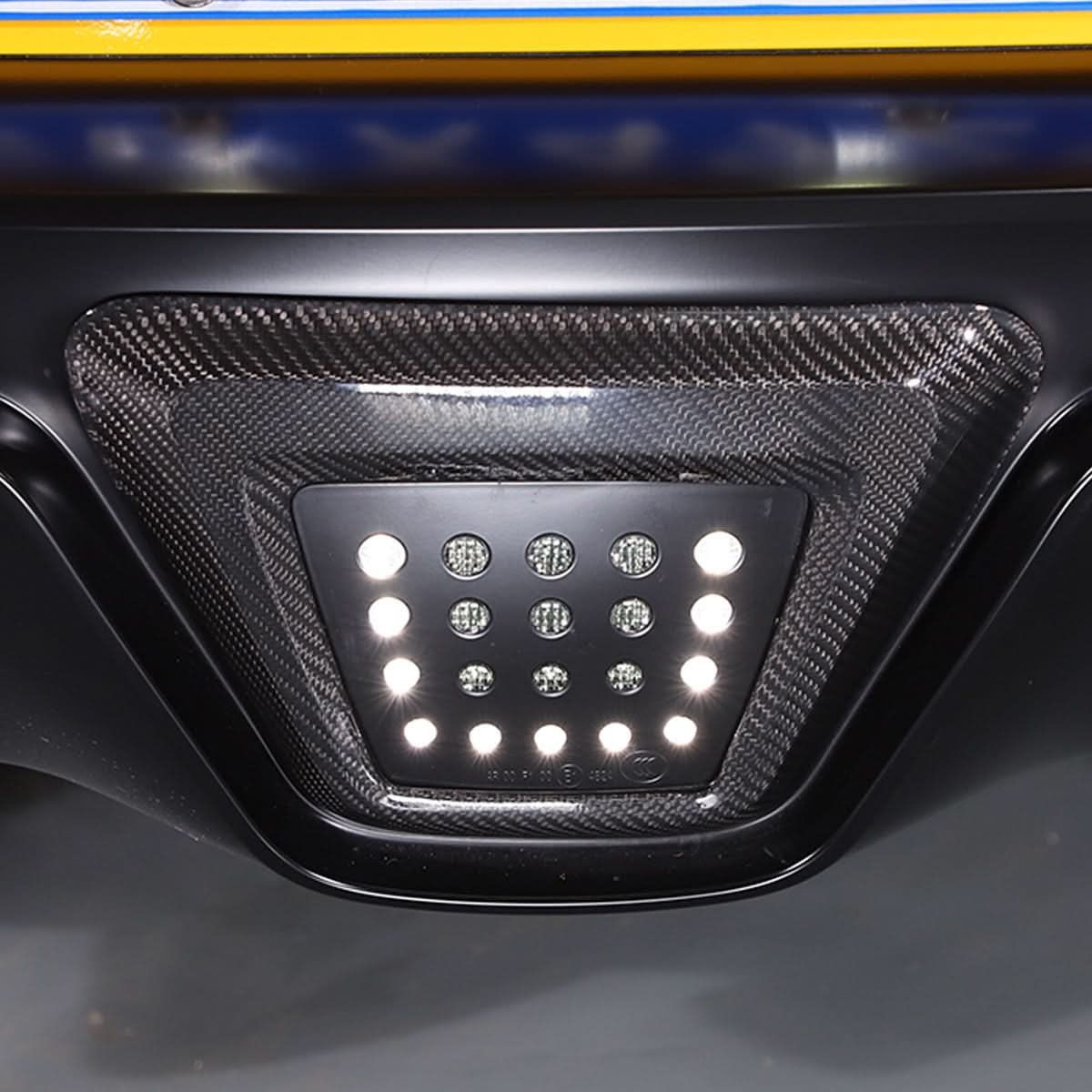 Carbon Fiber Rear Lower Bumper Brake Light Frame – Toyota Supra A90 (2019+) - Exotics Carbon Design