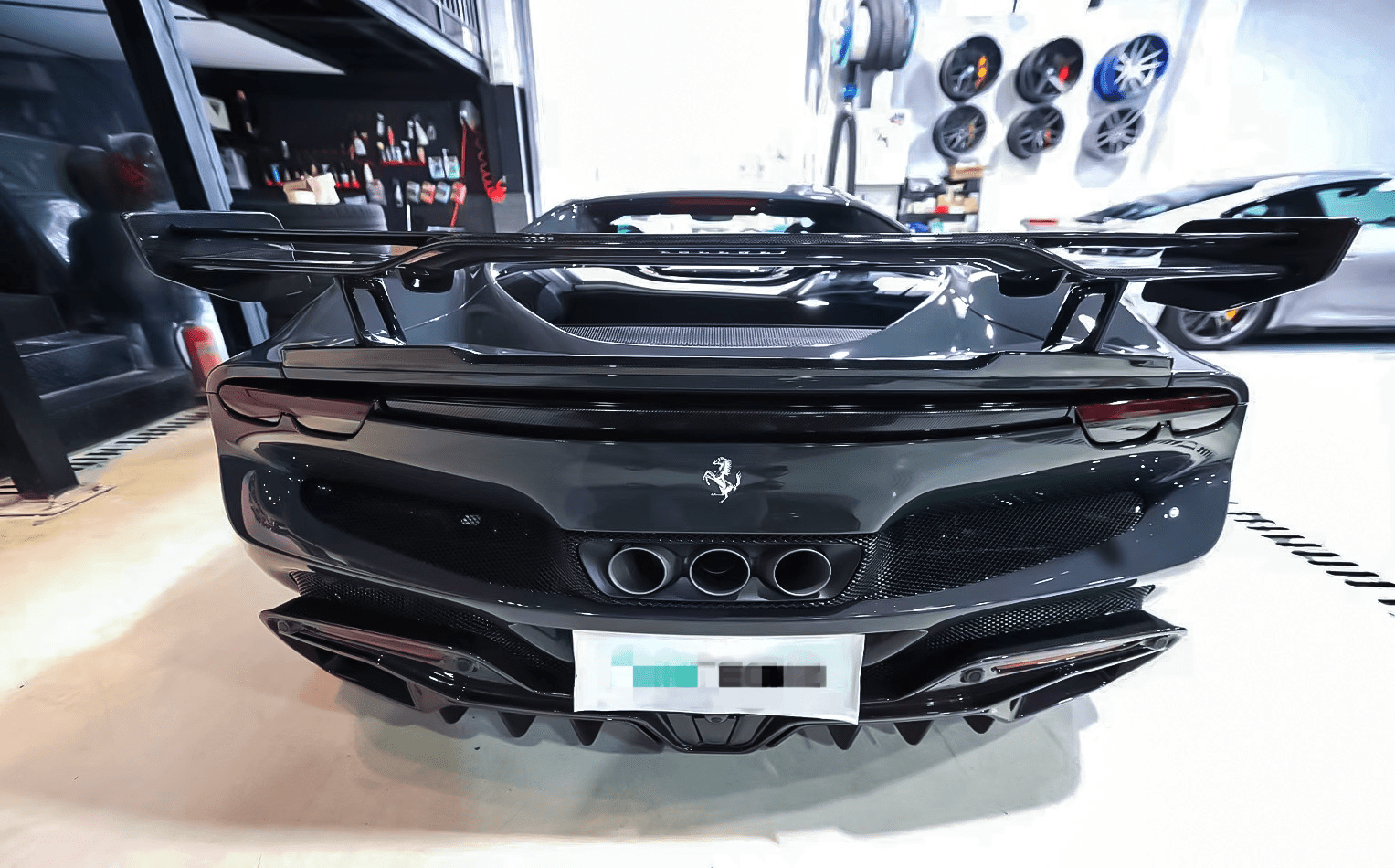 Carbon Fiber Rear Spoiler – Ferrari 296 GTB - Exotics Carbon Design