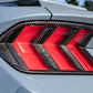 Carbon Fiber Rear Taillight Cover Trim - Ford Mustang (2024+) - Exotics Carbon Design