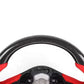 Carbon Fiber & Red Leather Steering Wheel - Toyota GR Supra A90 / A91 (2020–2025) - Exotics Carbon Design