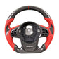 Carbon Fiber & Red Leather Steering Wheel - Toyota GR Supra A90 / A91 (2020–2025) - Exotics Carbon Design