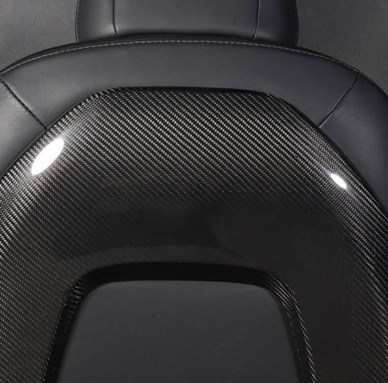 Carbon Fiber Seat Panel Covers – Tesla Model 3 (2017–2023) - Exotics Carbon Design