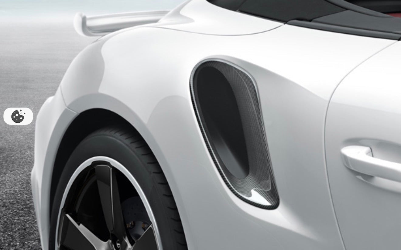 CARBON FIBER SIDE AIR VENTS – PORSCHE 911 992 TURBO - Exotics Carbon Design