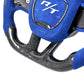 Carbon Fiber Steering Wheel with Blue Alcantara – Dodge Charger R/T (2013–2022) - Exotics Carbon Design