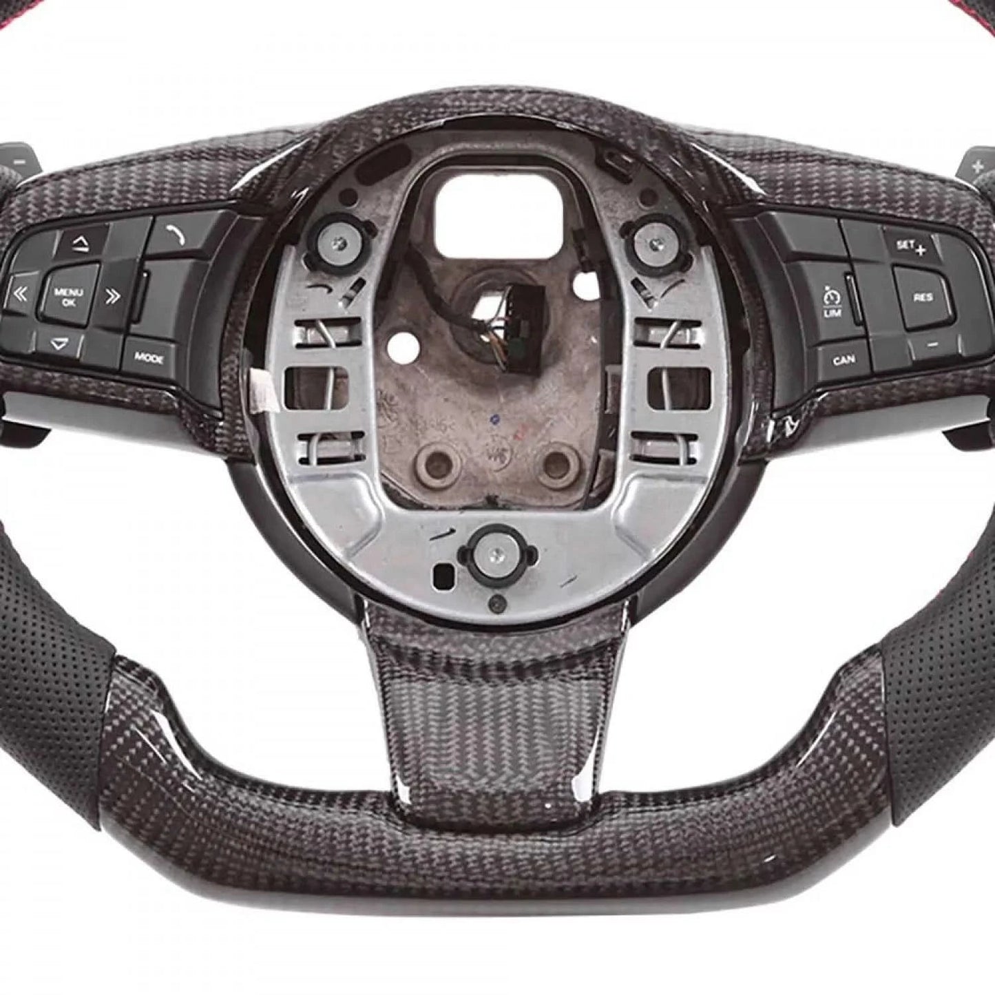 Carbon Fiber Steering Wheel with LED Shift Lights – Jaguar F - Type (2014–2020) - Exotics Carbon Design
