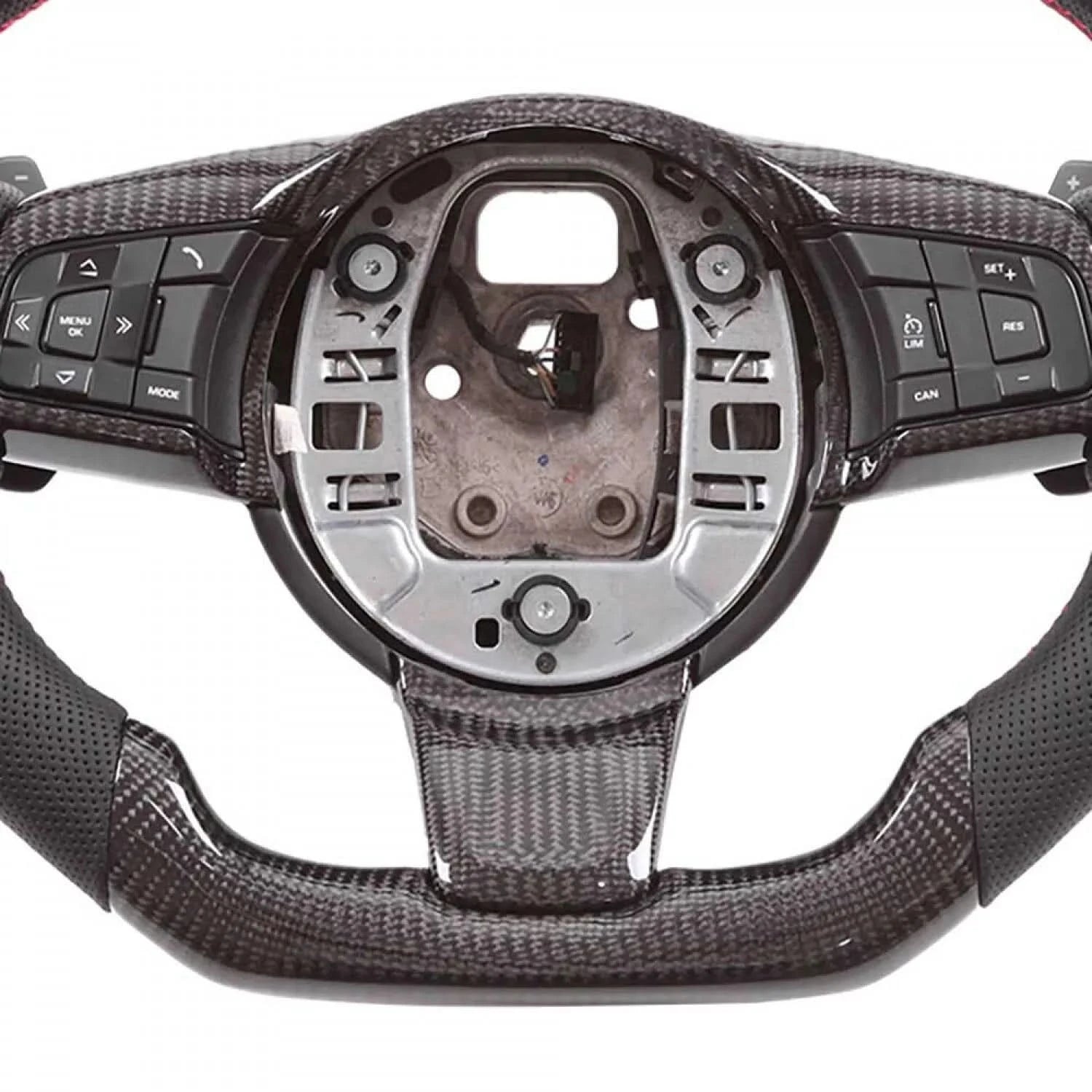 Carbon Fiber Steering Wheel with LED Shift Lights – Jaguar F - Type (2014–2020) - Exotics Carbon Design