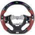 Carbon Fiber Steering Wheel with Red Leather & LED Display - Lexus IS250 / IS350 (2011–2019) - Exotics Carbon Design