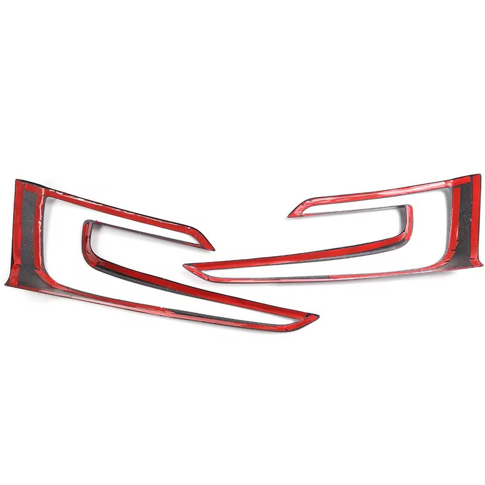 Carbon Fiber Tail Light Frame (2PCS) Rear Accent Upgrade – Tesla Model 3 Highland 2024+ - Exotics Carbon Design