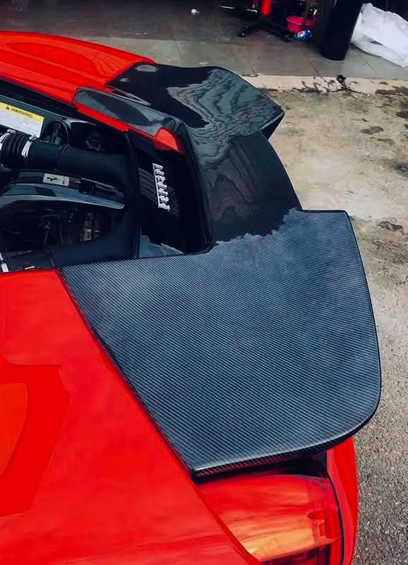 Carbon Fiber Trunk Spoiler – Ferrari 488 GTB (2015–2019) - Exotics Carbon Design