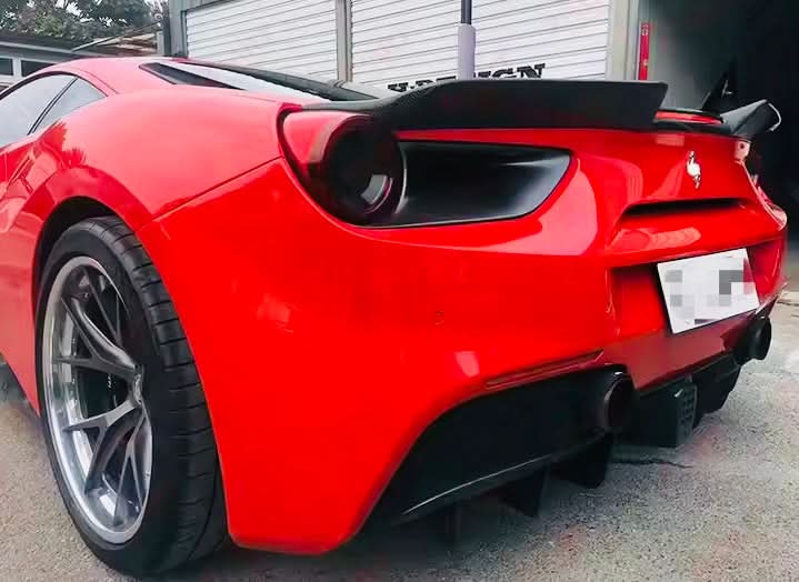 Carbon Fiber Trunk Spoiler – Ferrari 488 GTB (2015–2019) - Exotics Carbon Design