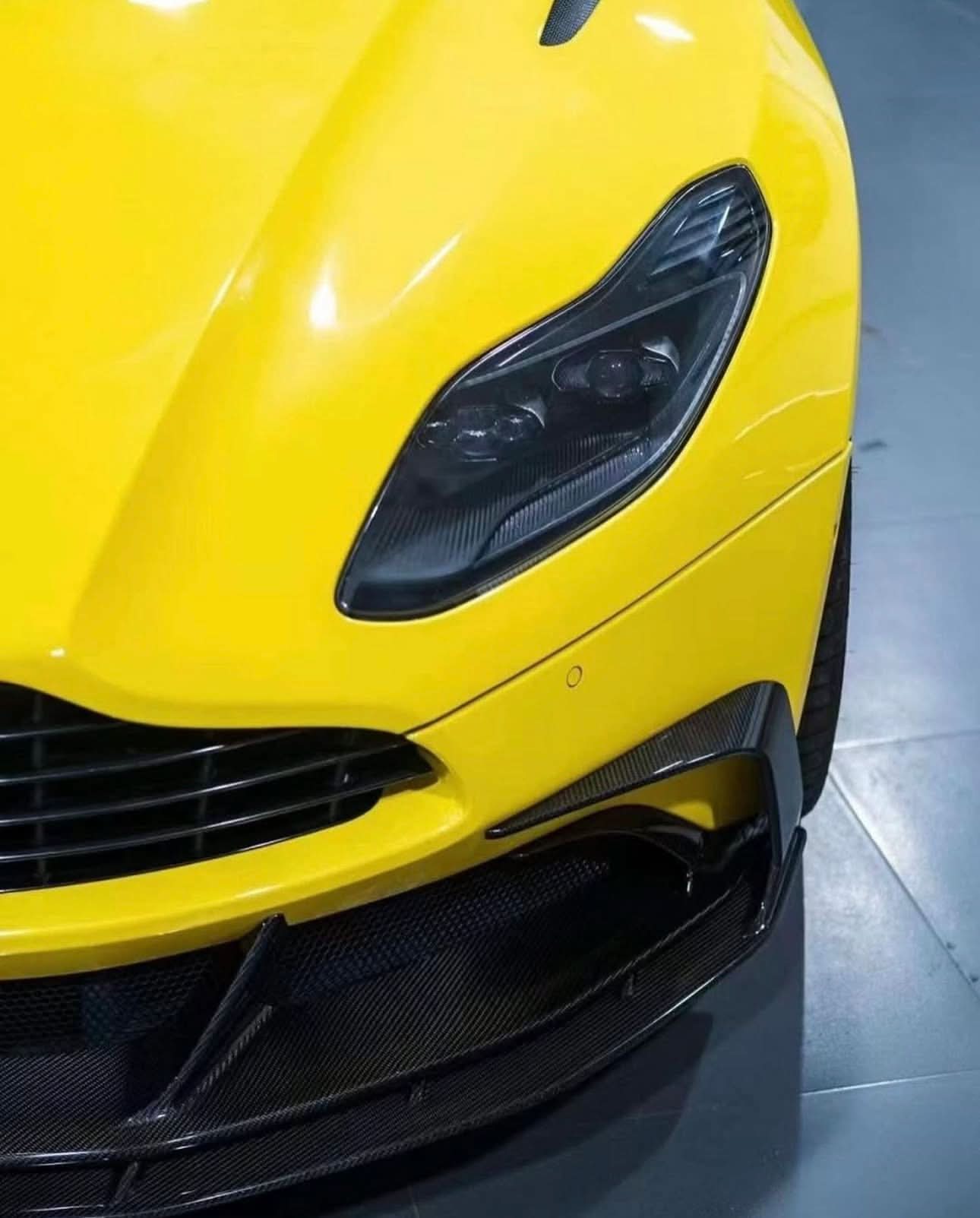 Carbon Fiber Upper & Bottom Front Lip – Aston Martin DB11 (2 - in - 1 Design) - Exotics Carbon Design