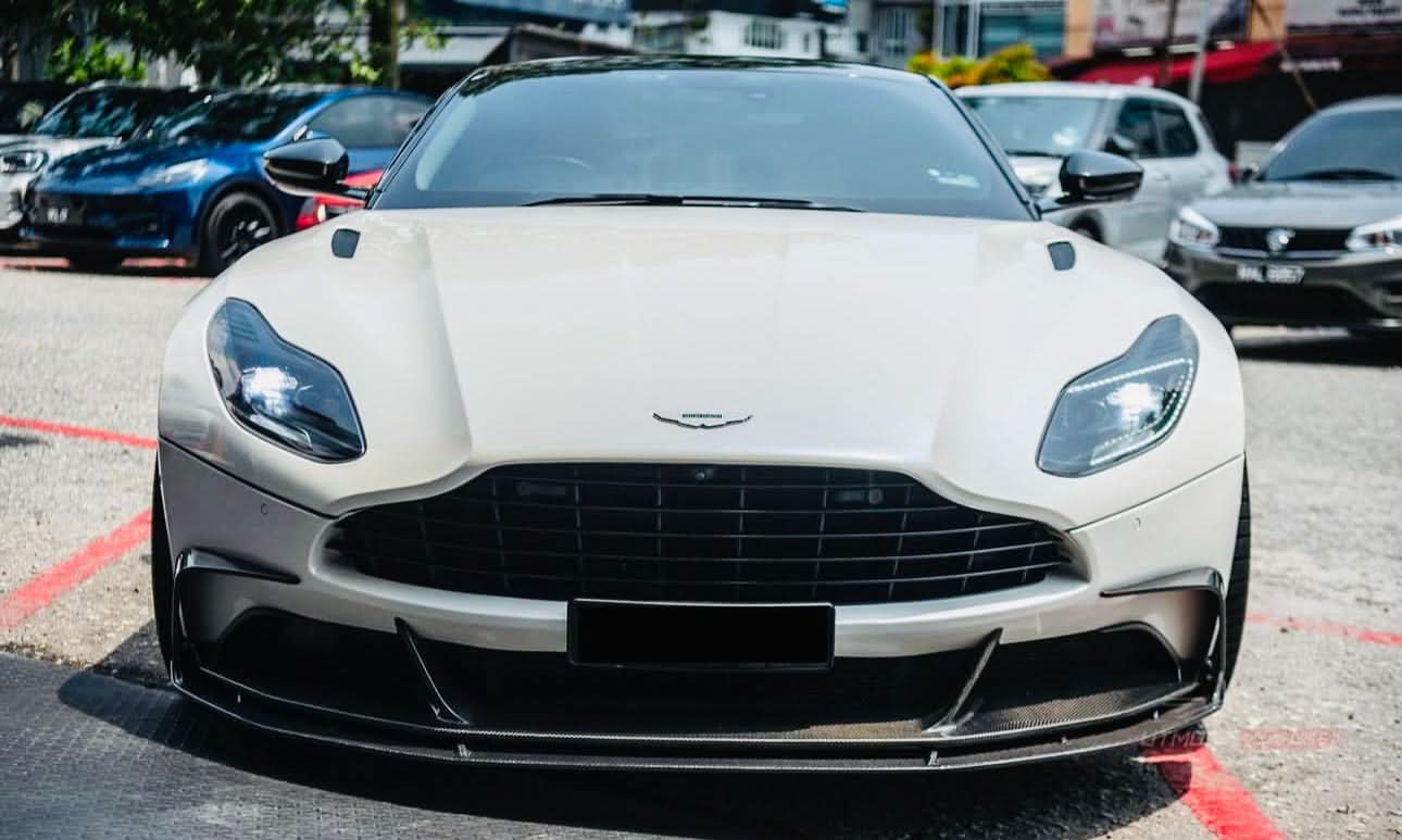 Carbon Fiber Upper Front Lip – Aston Martin DB11 - Exotics Carbon Design