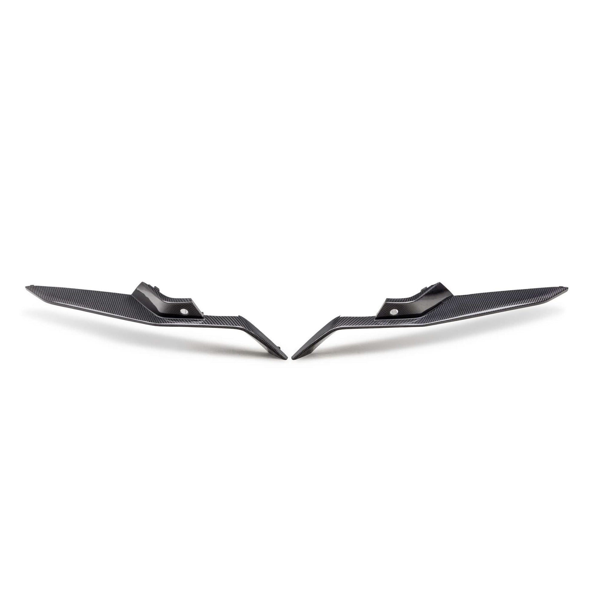 Carbon Fiber Upper Grille Deflector Trims - Chevrolet Corvette C8 Z06 - Exotics Carbon Design