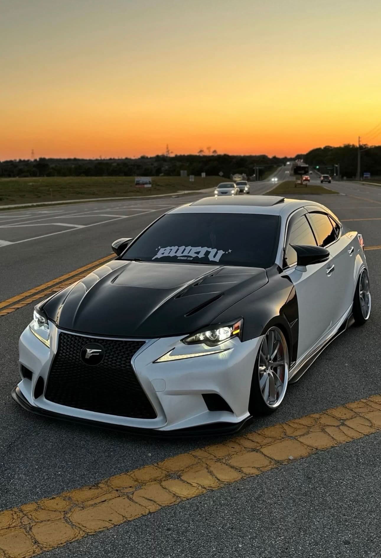 Carbon Fiber Vented Hood - Lexus IS 250 / IS 300 / IS 350 (2006–2012, XE20) - Exotics Carbon Design