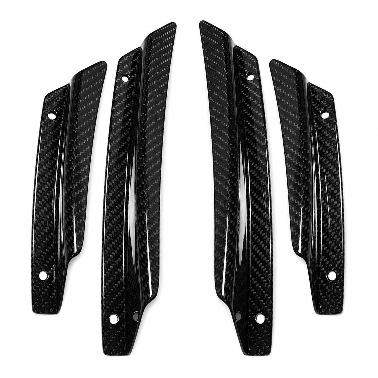 Chevrolet Corvette C7 Carbon Fiber Front Bumper Canards (4-Piece Set) - Exotics Carbon Design