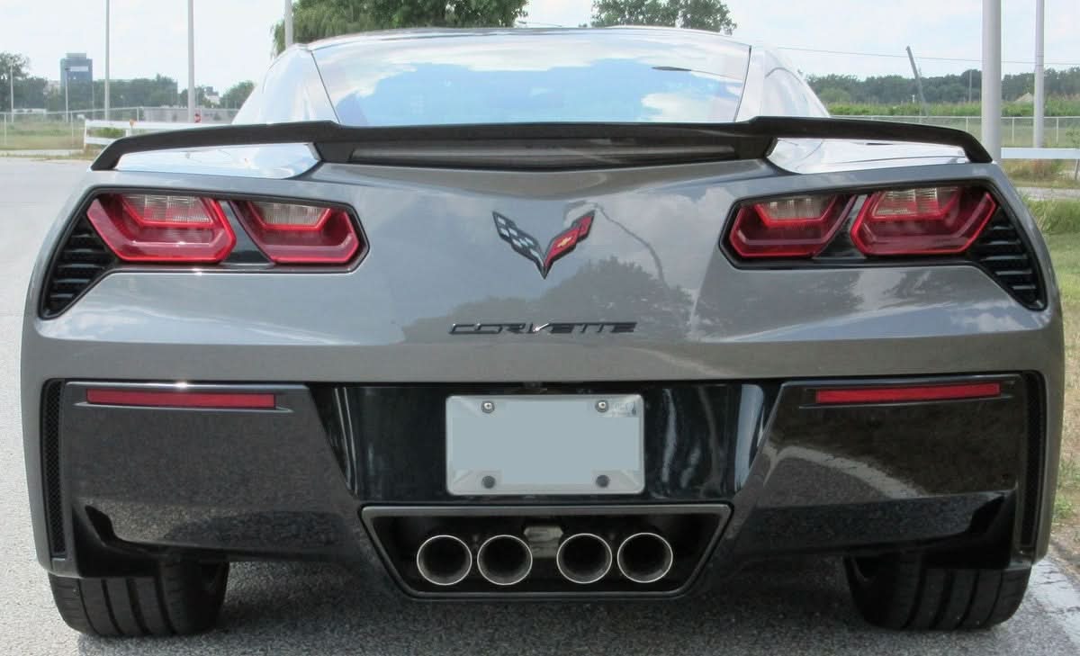 Chevrolet Corvette C7 Gloss Black Spoiler – Exotic Design Aero Upgrade for 2014–2019 - Exotics Carbon Design