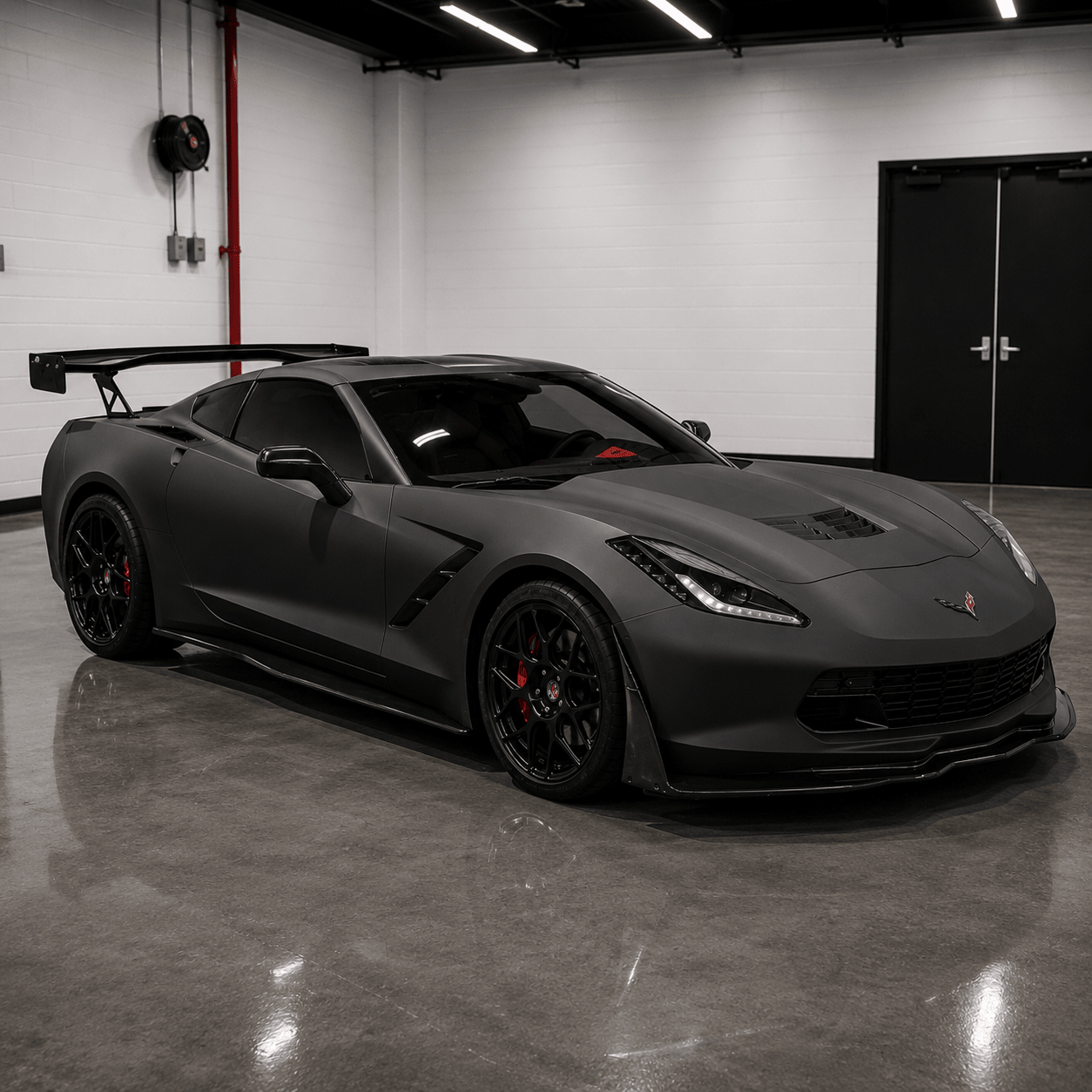 Chevrolet Corvette C7 Stingray Carbon Fiber Side Rocker Extensions - Exotics Carbon Design