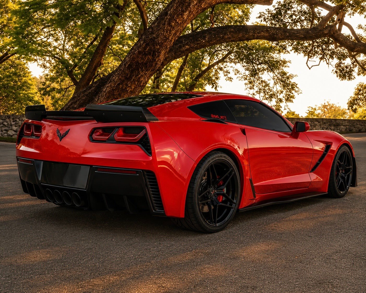 Chevrolet Corvette C7 Z06 Carbon Fiber Rear Deck Track Pack Spoiler - Exotics Carbon Design