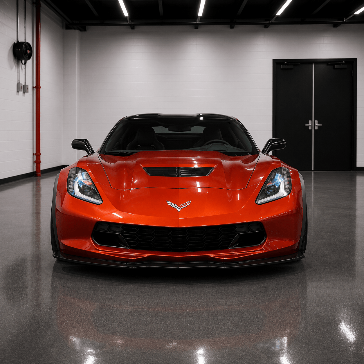 Chevrolet Corvette C7 Z06 Carbon Fiber Track Pack Aero Kit – Version 2 - Exotics Carbon Design