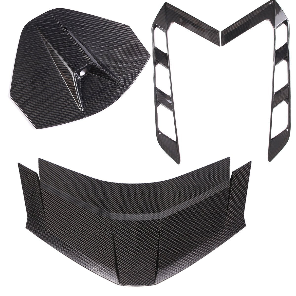 Chevrolet Corvette C8 - 4-Piece Carbon Fiber Rear Decklid Hatch Vent & Lower Trim - Exotics Carbon Design
