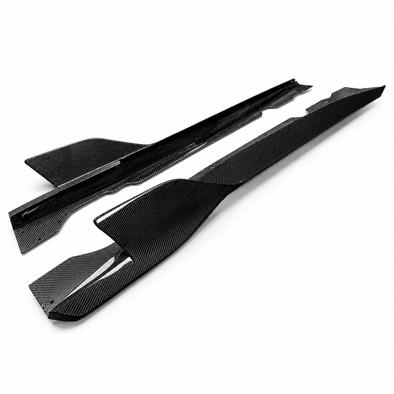 Chevrolet Corvette C8 AD Style Carbon Fiber Side Skirts - Exotics Carbon Design