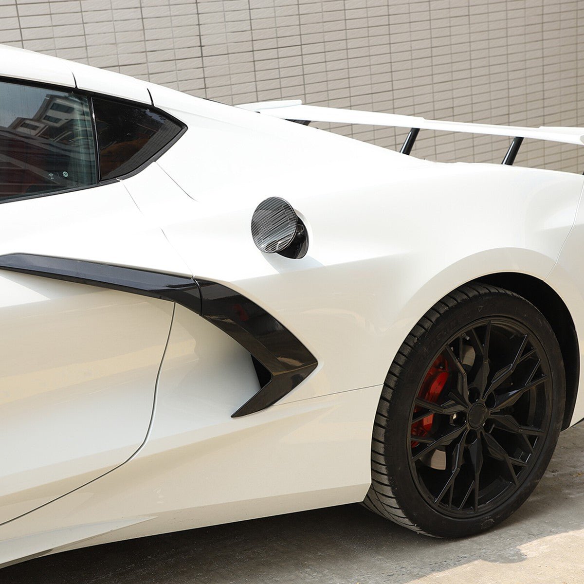 Chevrolet Corvette C8 - Carbon Fiber Fuel Door Cover - Exotics Carbon Design