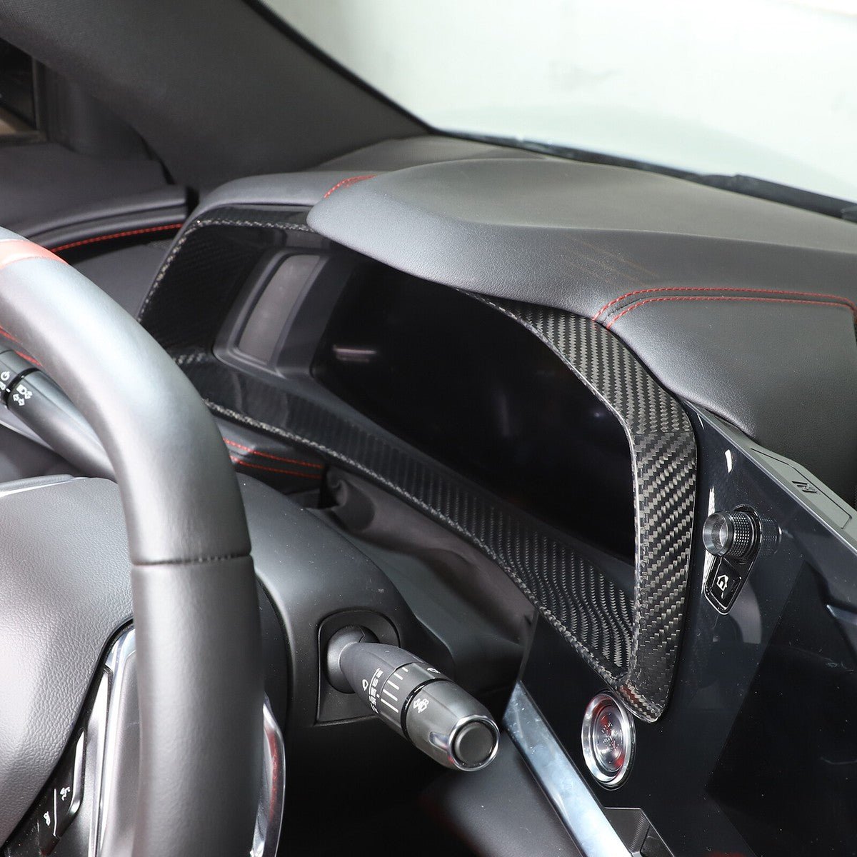 Chevrolet Corvette C8 Carbon Fiber Gauge Cluster Trim Cover - Exotics Carbon Design