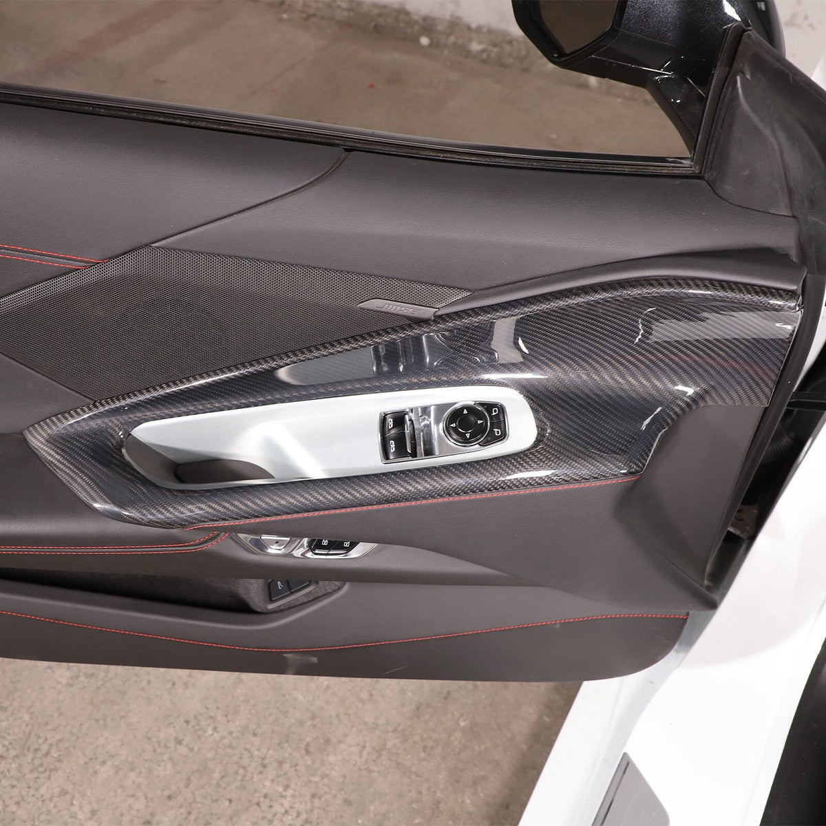 Chevrolet Corvette C8 Carbon Fiber Inner Door Trim Covers - Exotics Carbon Design