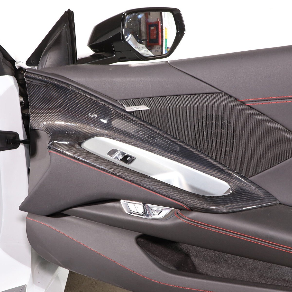 Chevrolet Corvette C8 Carbon Fiber Inner Door Trim Covers - Exotics Carbon Design
