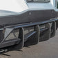 Chevrolet Corvette C8 Carbon Fiber Rear Diffuser Fin Kit - Exotics Carbon Design