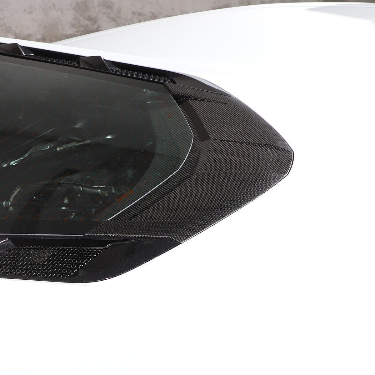 Chevrolet Corvette C8 Carbon Fiber Rear Lower Window Trim - Exotics Carbon Design