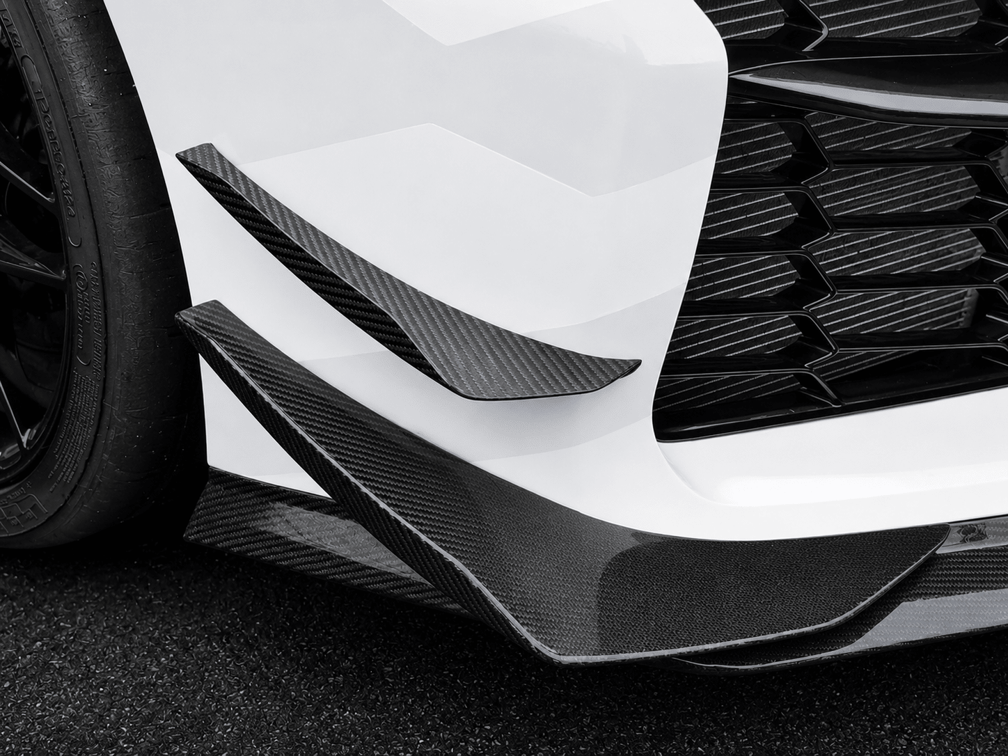 Chevrolet Corvette C8 Carbon Fiber Upper Canards - Exotics Carbon Design