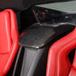 Chevrolet Corvette C8 - Carbon Fiber Waterfall Speaker Trim Cover with Corvette Logo (2020–2026) - Exotics Carbon Design