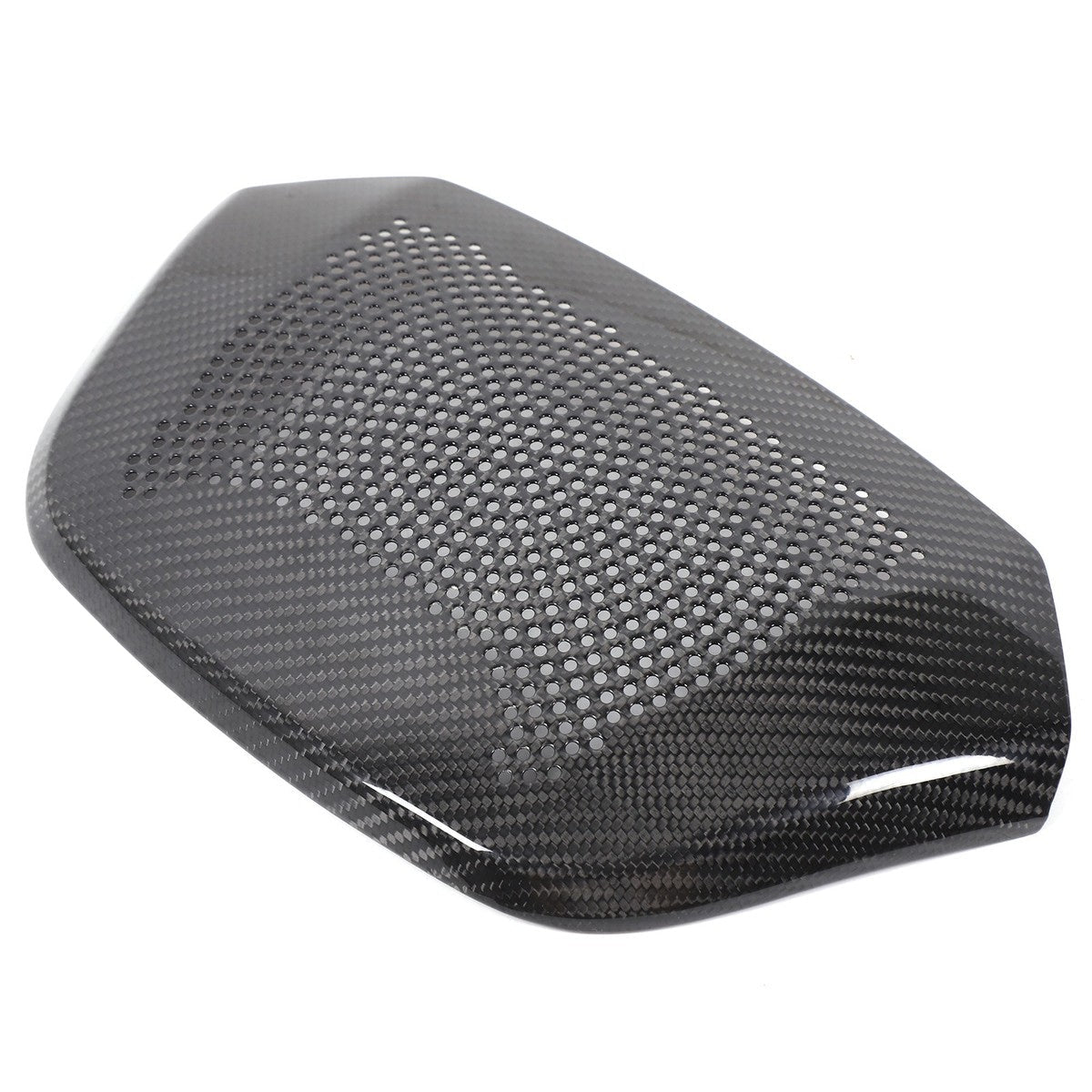 Chevrolet Corvette C8 - Carbon Fiber Waterfall Speaker Trim Cover with Corvette Logo (2020–2026) - Exotics Carbon Design